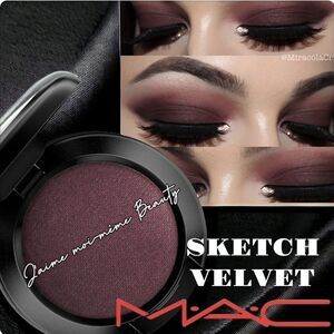 MAC SKETCH VELVET EYESHADOW Burgundy Plum